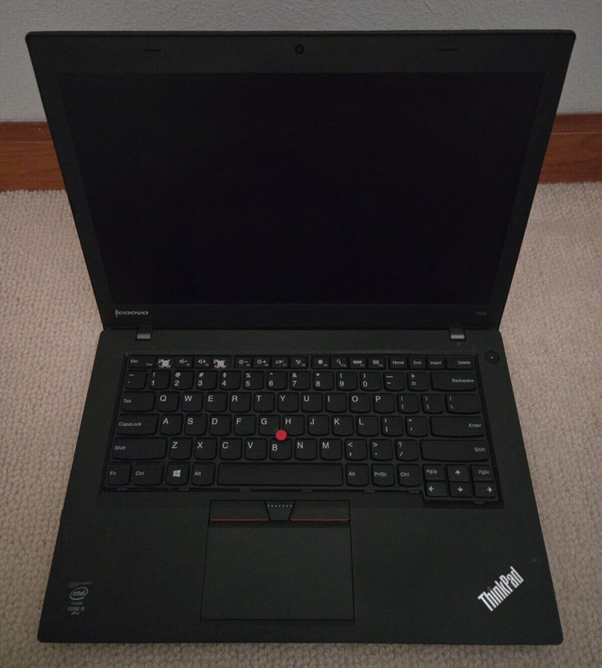 Sleek Lenovo T450 Laptop with ThinkPad Intel Core i5 Processor Untested