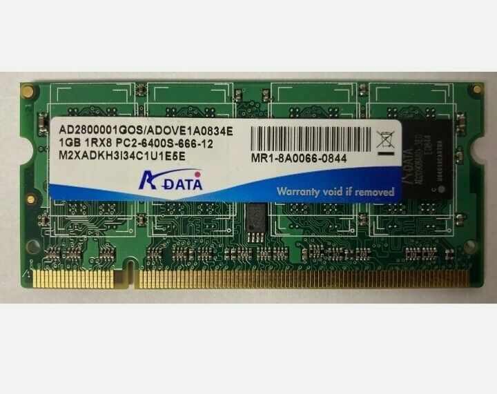Adata 1GB 1RX8 PC2-6400S-666-12 Genuine DDR2 Laptop RAM
