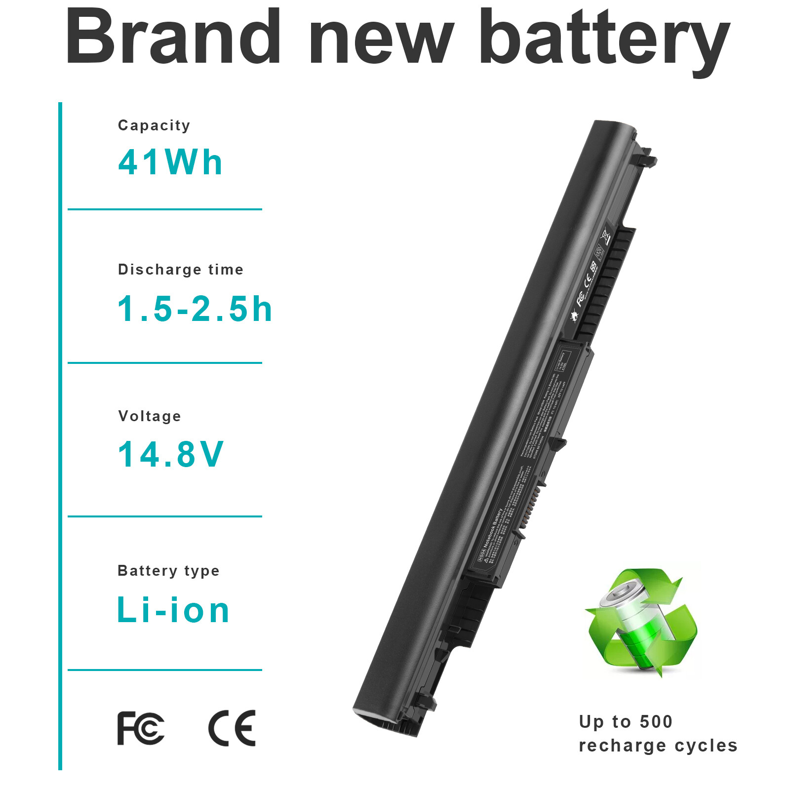 LOT HS04 HS03 Laptop Battery For HP 807956-001 807957-001 807612-421 807611-421