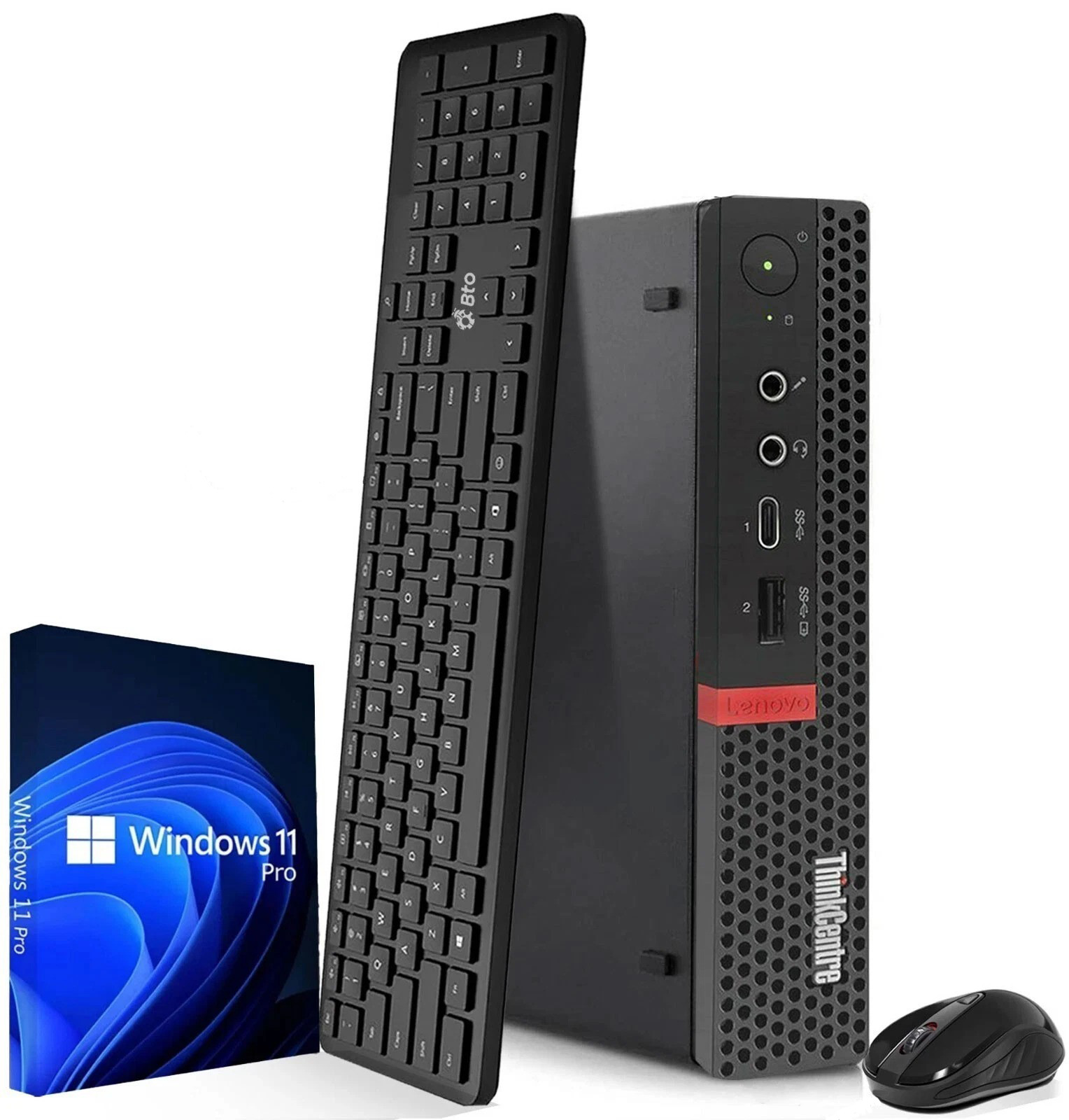 Lenovo M920x Mini PC intel i5-8th Gen 8GB RAM 256GB SSD WiFi Wireless-K&M Win 11