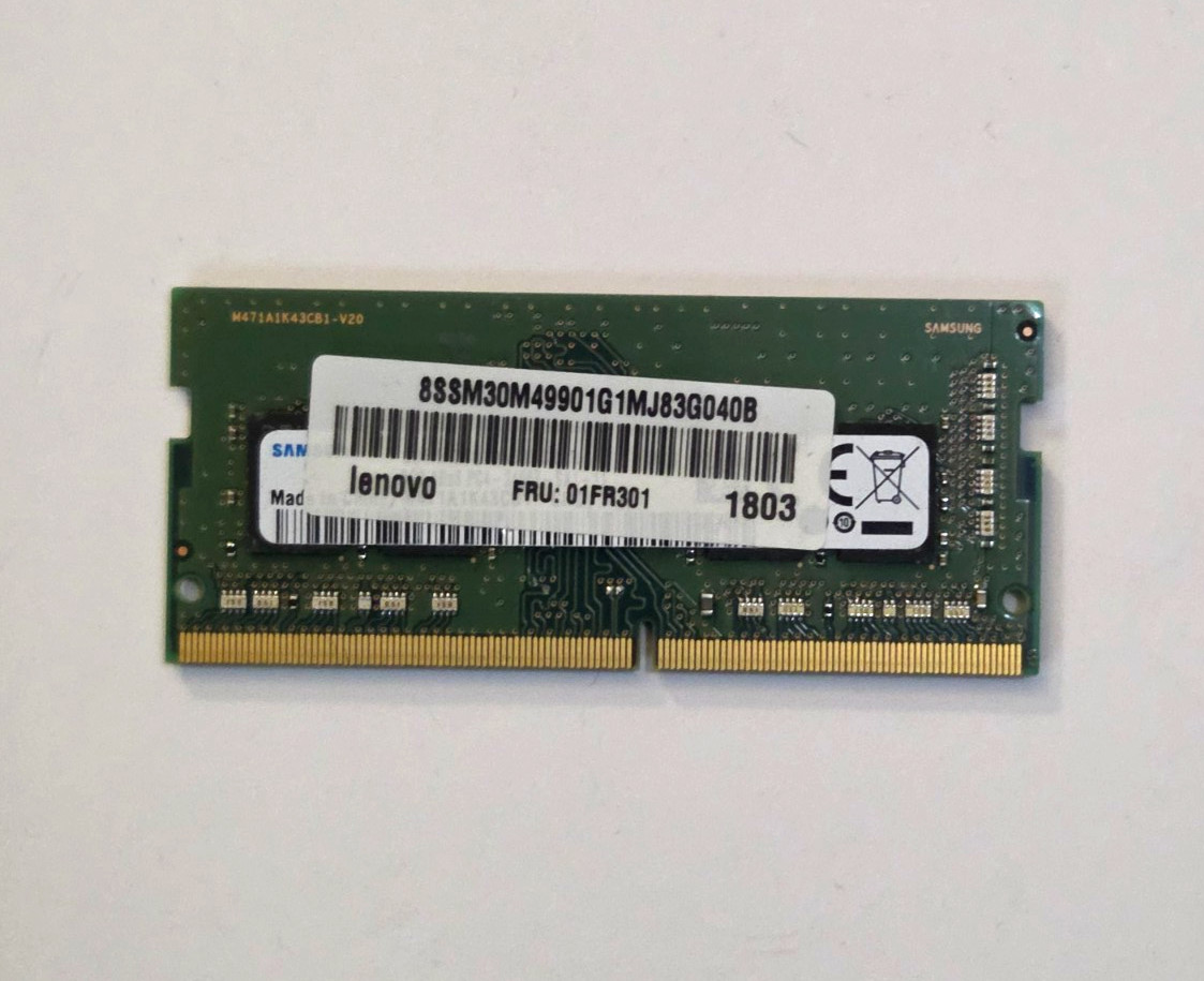 Samsung 8GB DDR4 2666MHz PC4-21300 SODIMM Laptop RAM Lenovo 01FR301