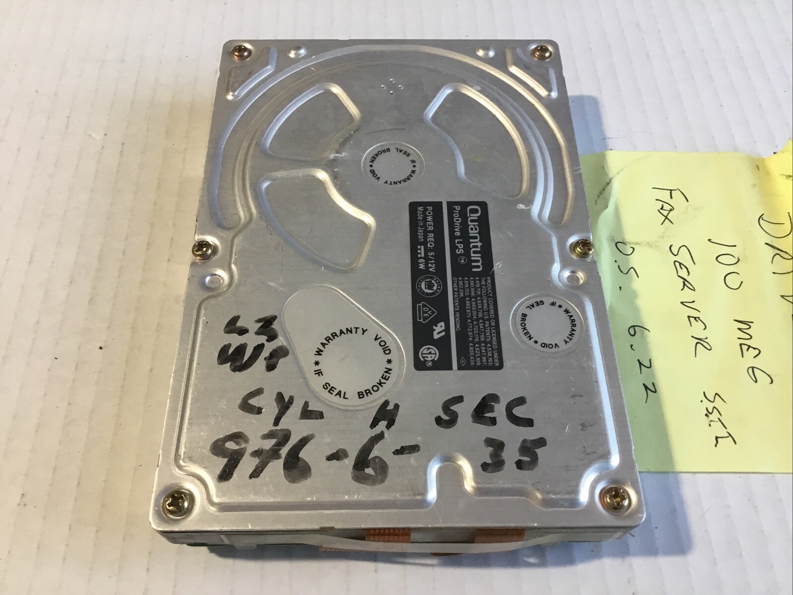 Quantum Pro Drive LPS Hard Drive  See Description.