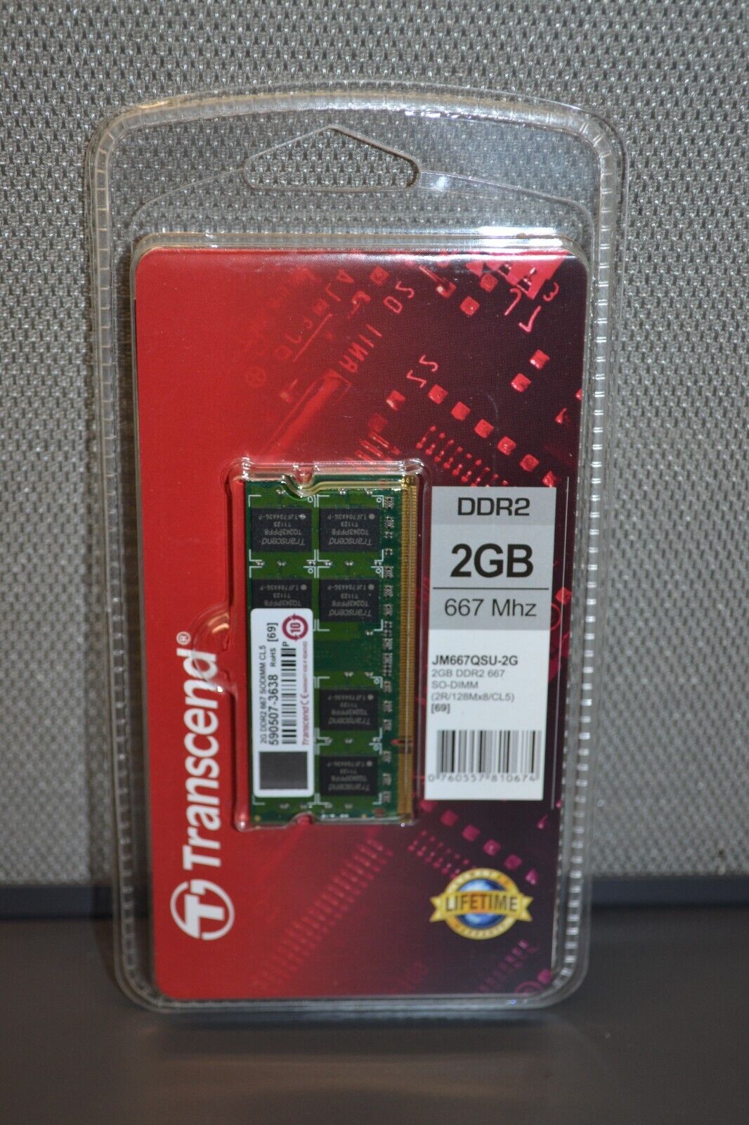 Transcend 2GB DDR2 667 MHz JM667QSU-2G - New - Sealed
