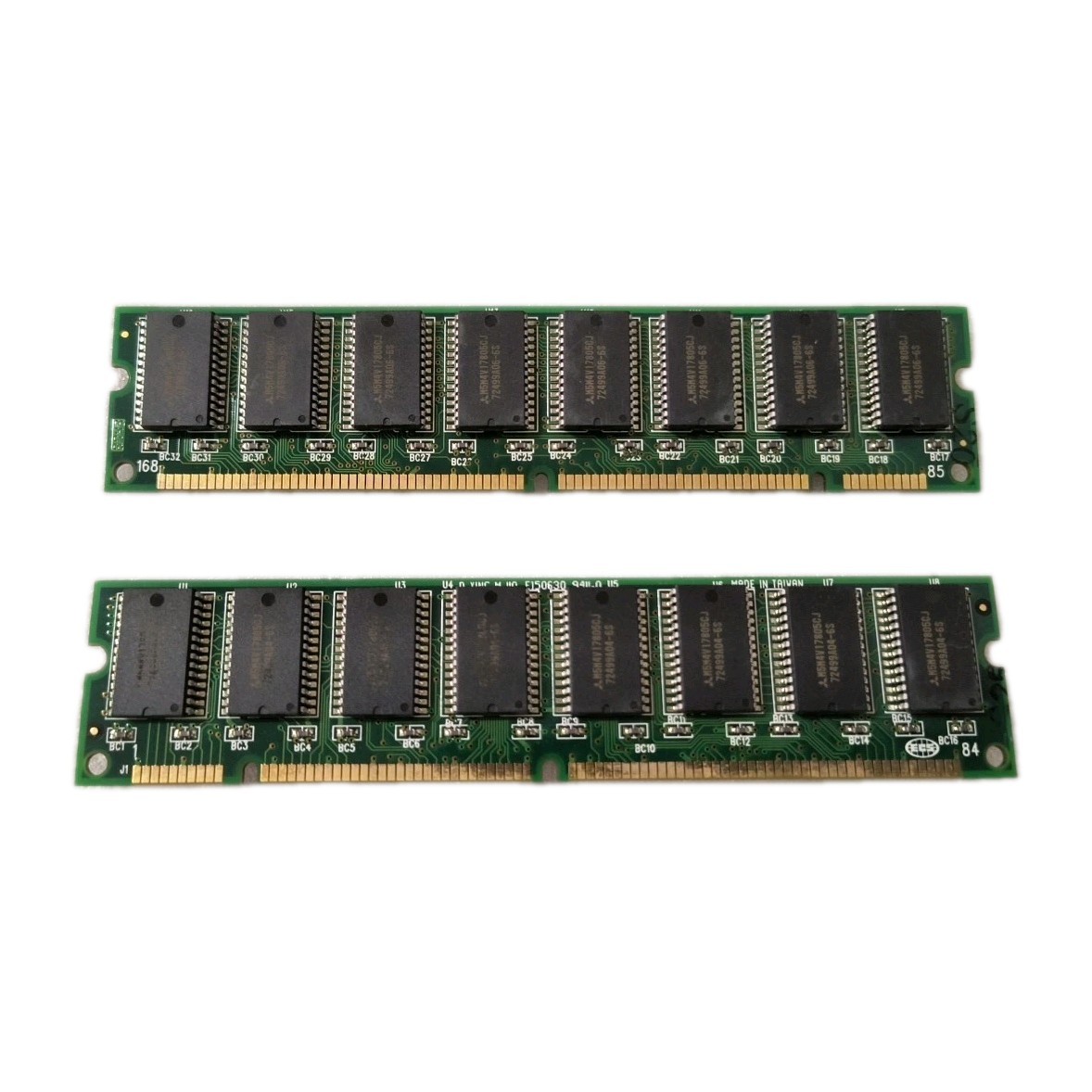 LOT OF 2 APACER 32MB SD PC100 168 PIN DIMM MEMORY US-OFF2