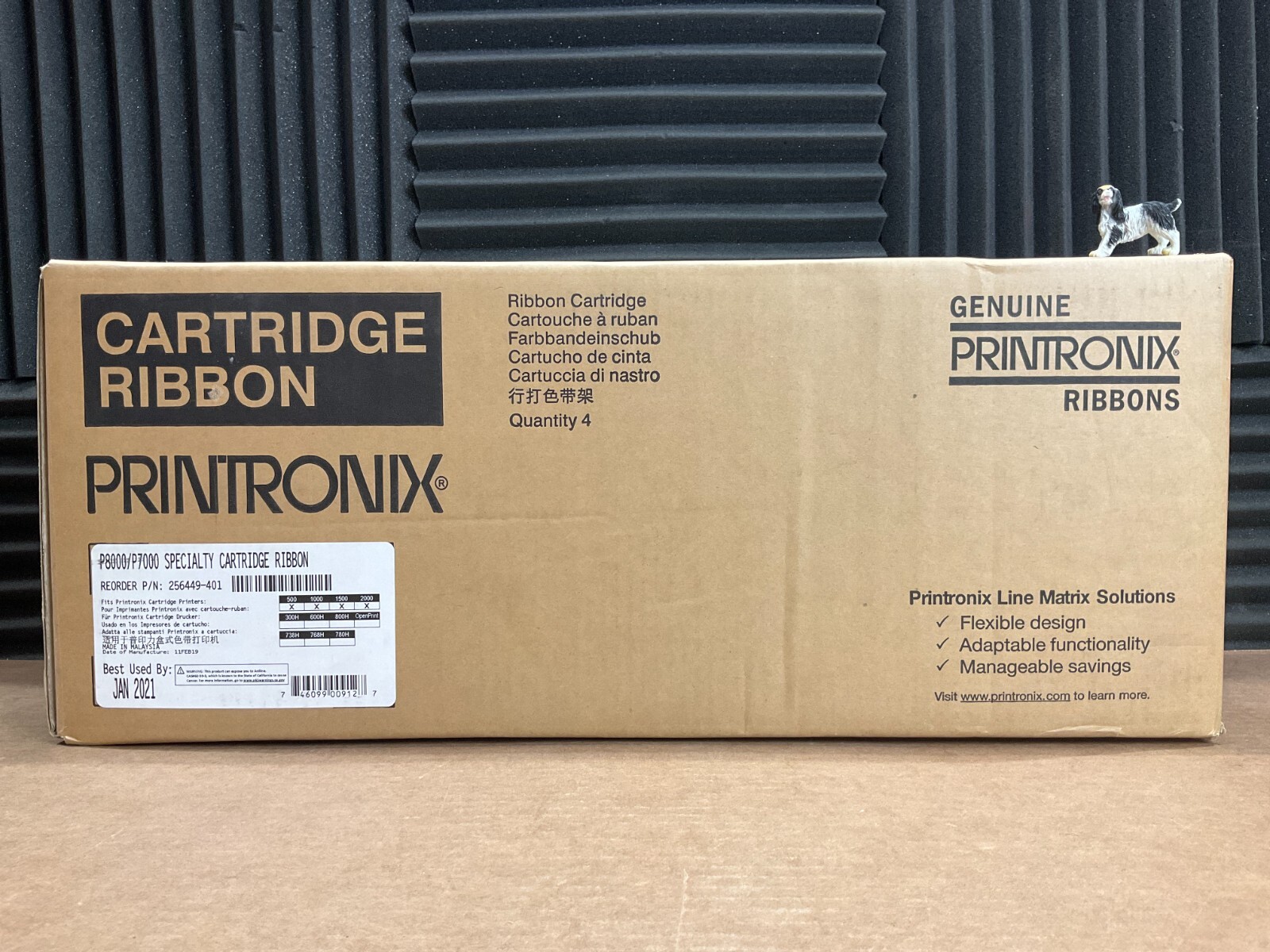Printronix Tally Genicom Ribbon Cartridge P8000 4 pack 256449-401 ✅❤️️✅❤️ NEW