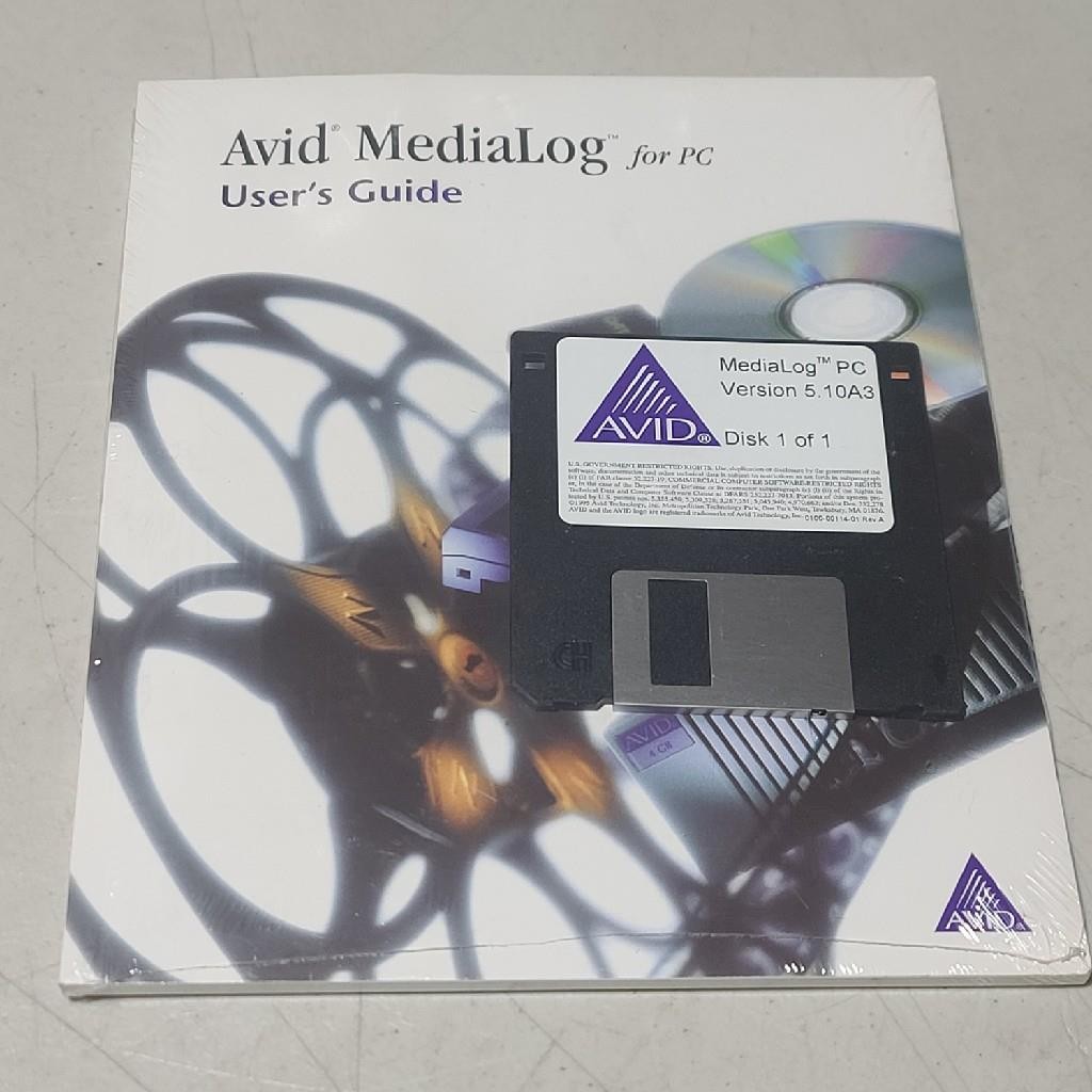 New Avid MediaLog Version 5.10A3 for PC Software Disk & User's Guide