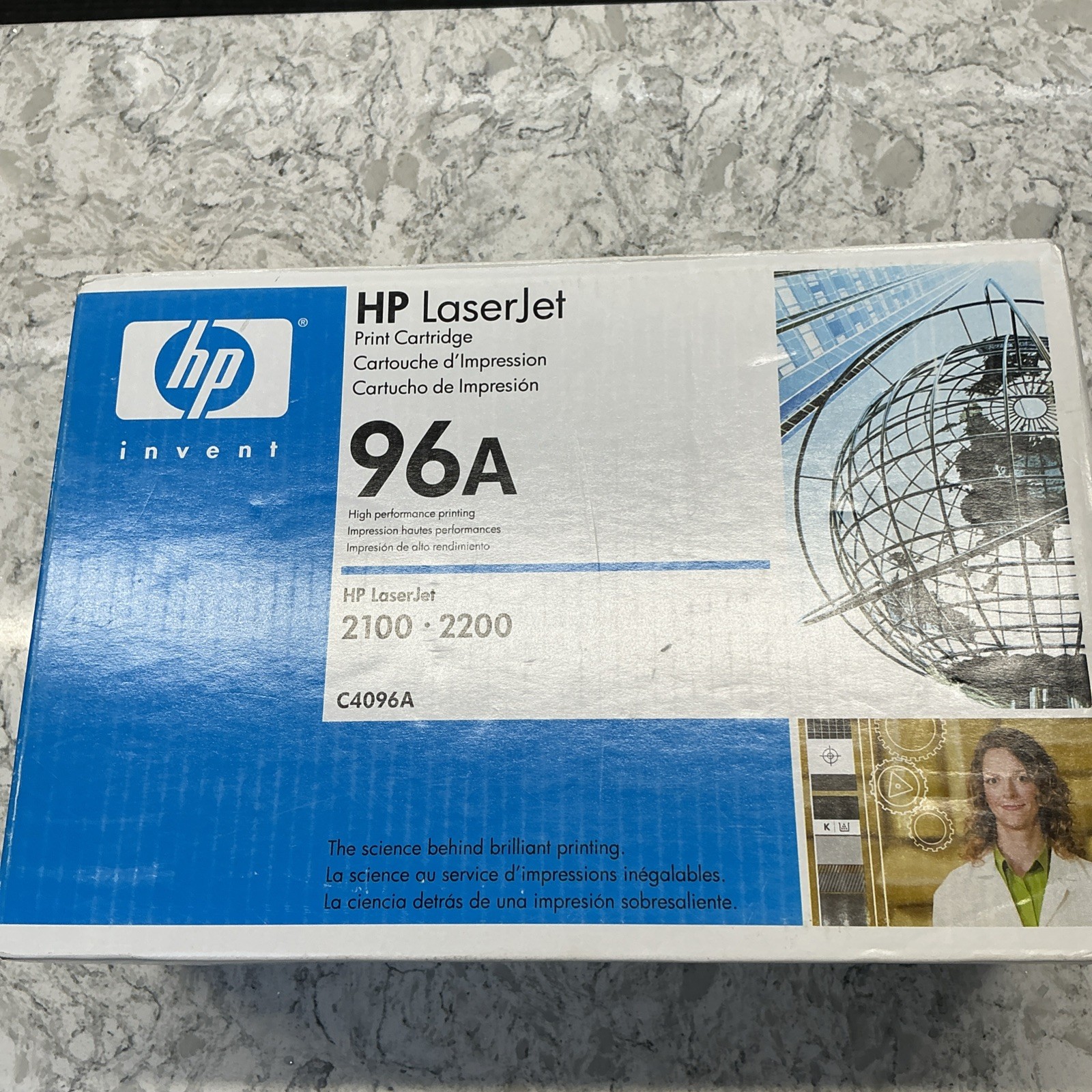 HP 96A Black Toner Cartridge C4096A OEM NEW Genuine Sealed Laserjet 2100 2200