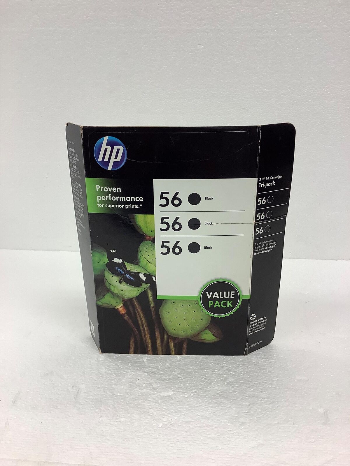 NEW HP 56 - C8812-80009 Tri Pack Ink Cartridges Black Expired , 