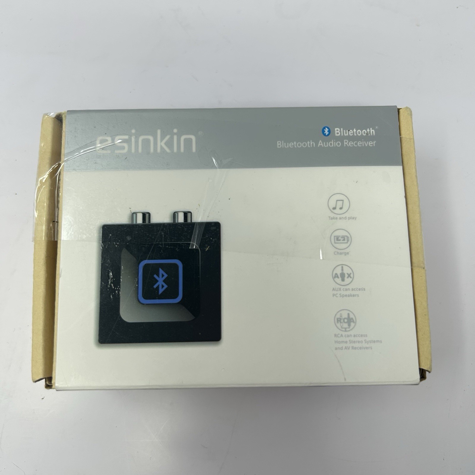 Esinkin Bluetooth Audio Adapter for Music Streaming Sound System Wireless Audio