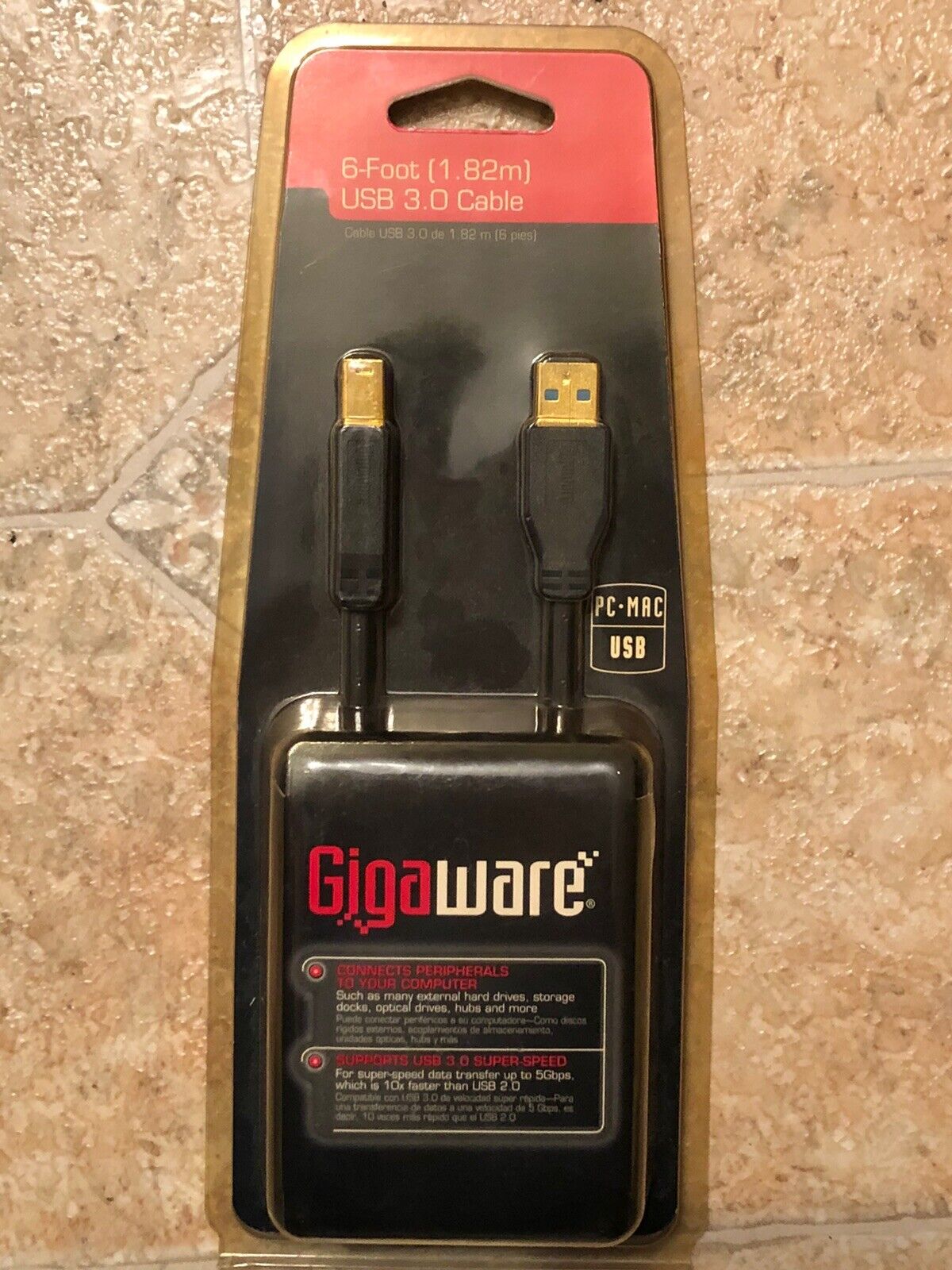 GIGAWARE 2601524 6-FT. USB 3.0 CABLE NEW IN package
