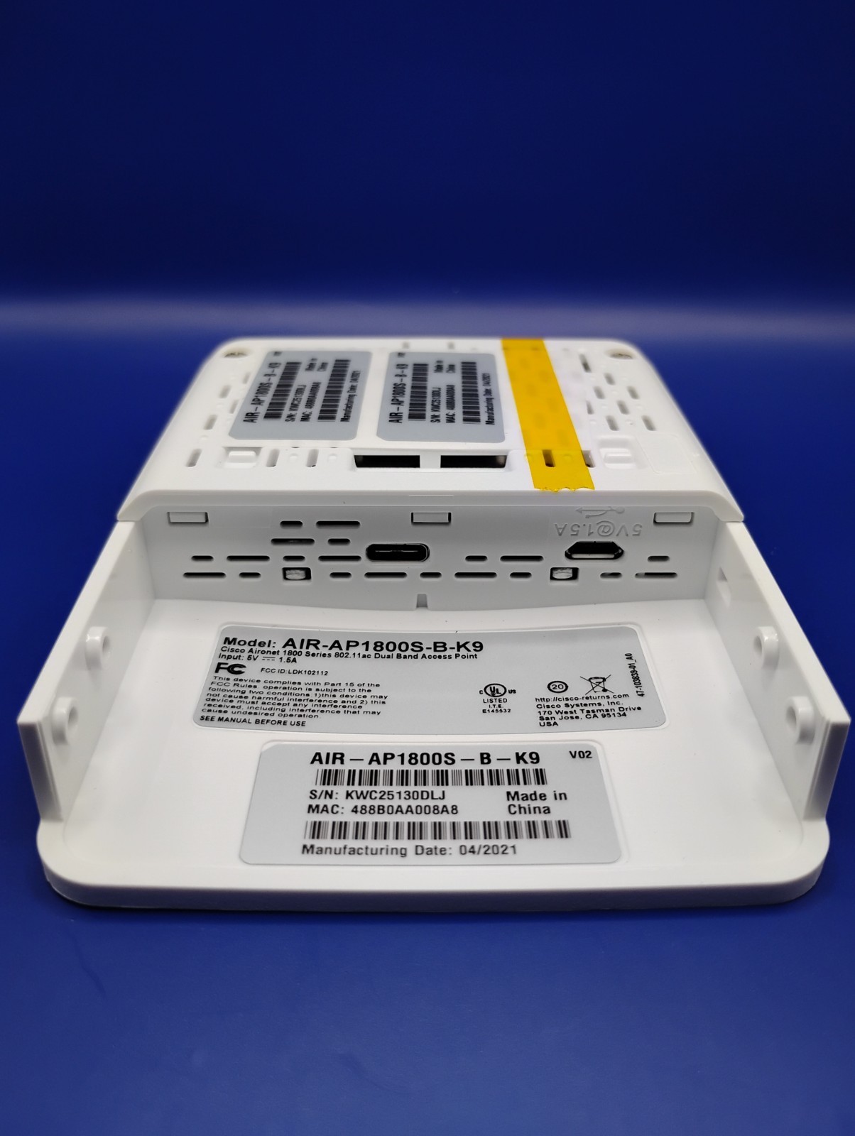 Cisco Aironet 1800S Network Sensor AIR-AP1800S-B-K9