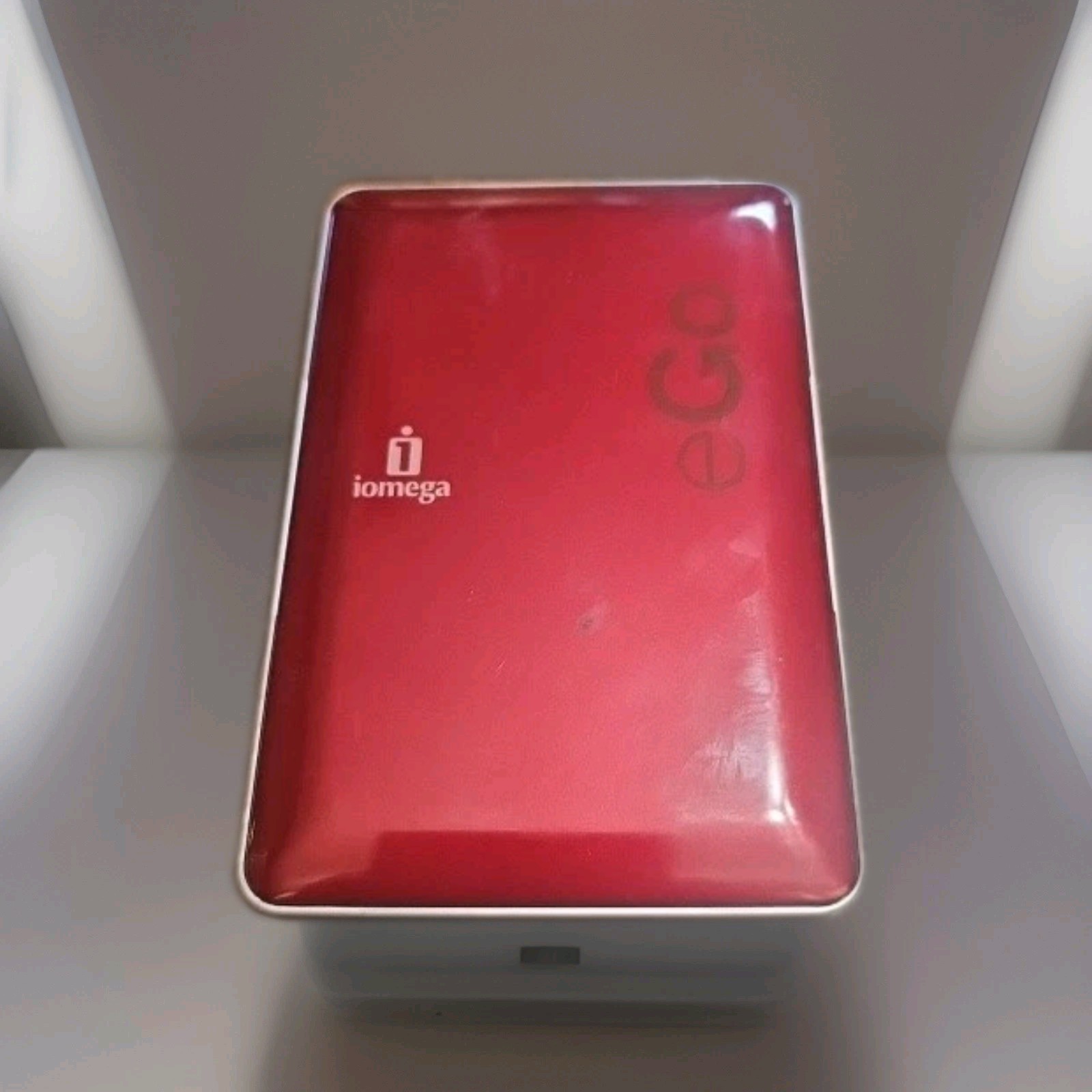 Iomega eGo Portable External Hard Drive Red USB Model RPHDU-U Used Untested