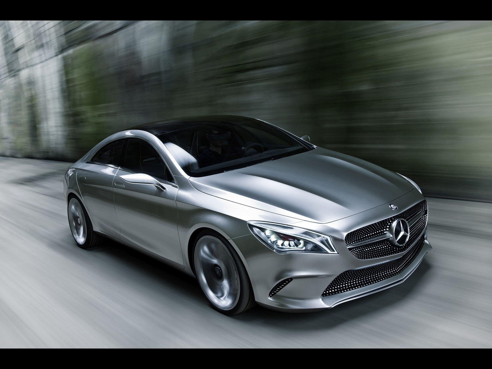 Cars concept motion mercedes benz style Desk Mat Stitched