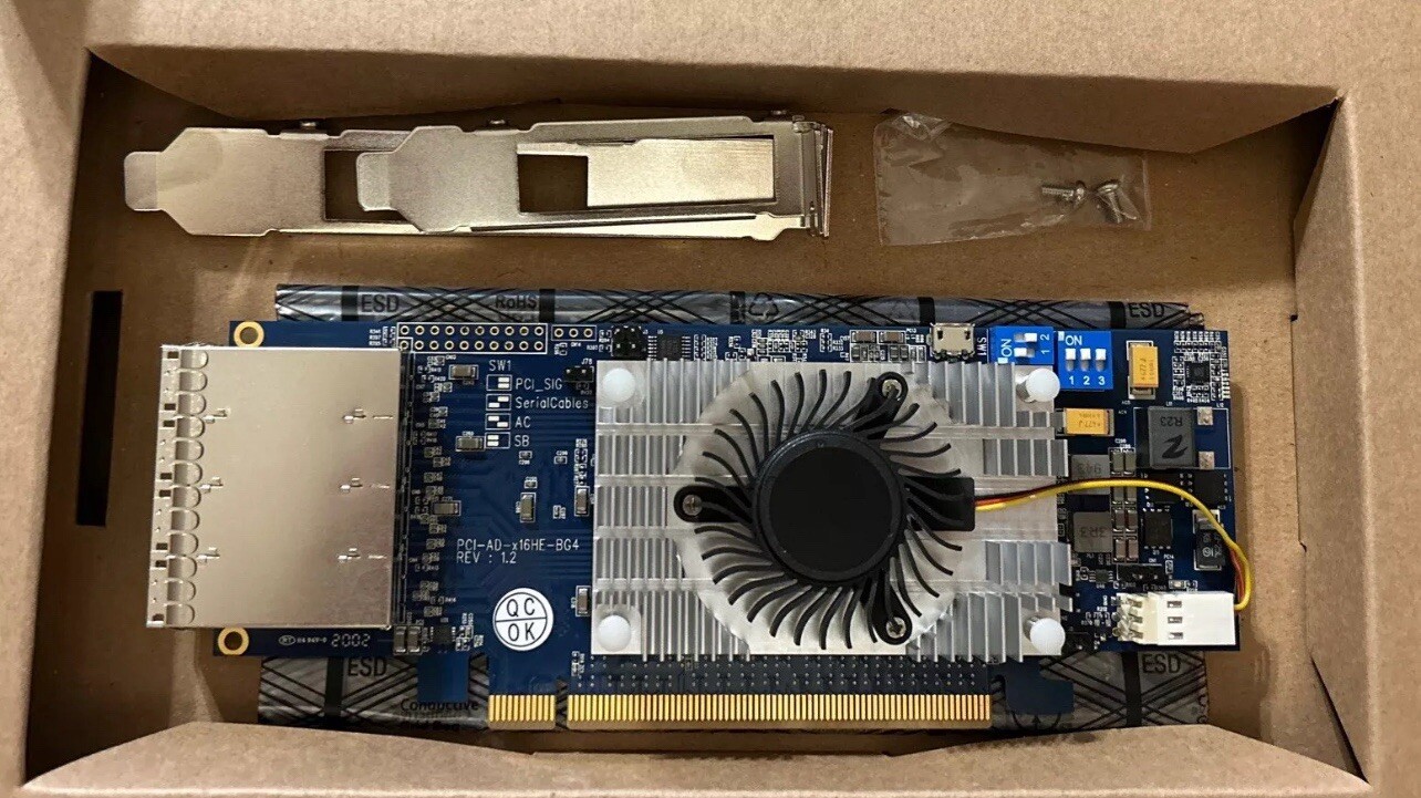 SERIAL CABLES PCI-AD-x16HE-BG PCiE GEN4 X16 Host Card Atlas Switch SS06-0B00-00