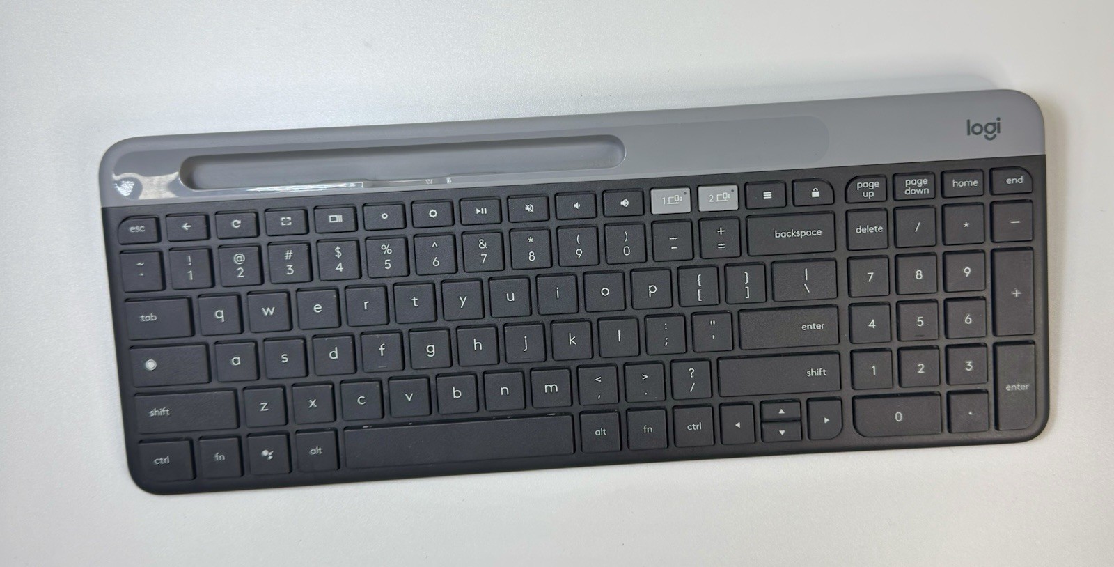 Logitech K580 Wireless Keyboard Bluetooth Slim Black Multi-Device Numeric Keypad