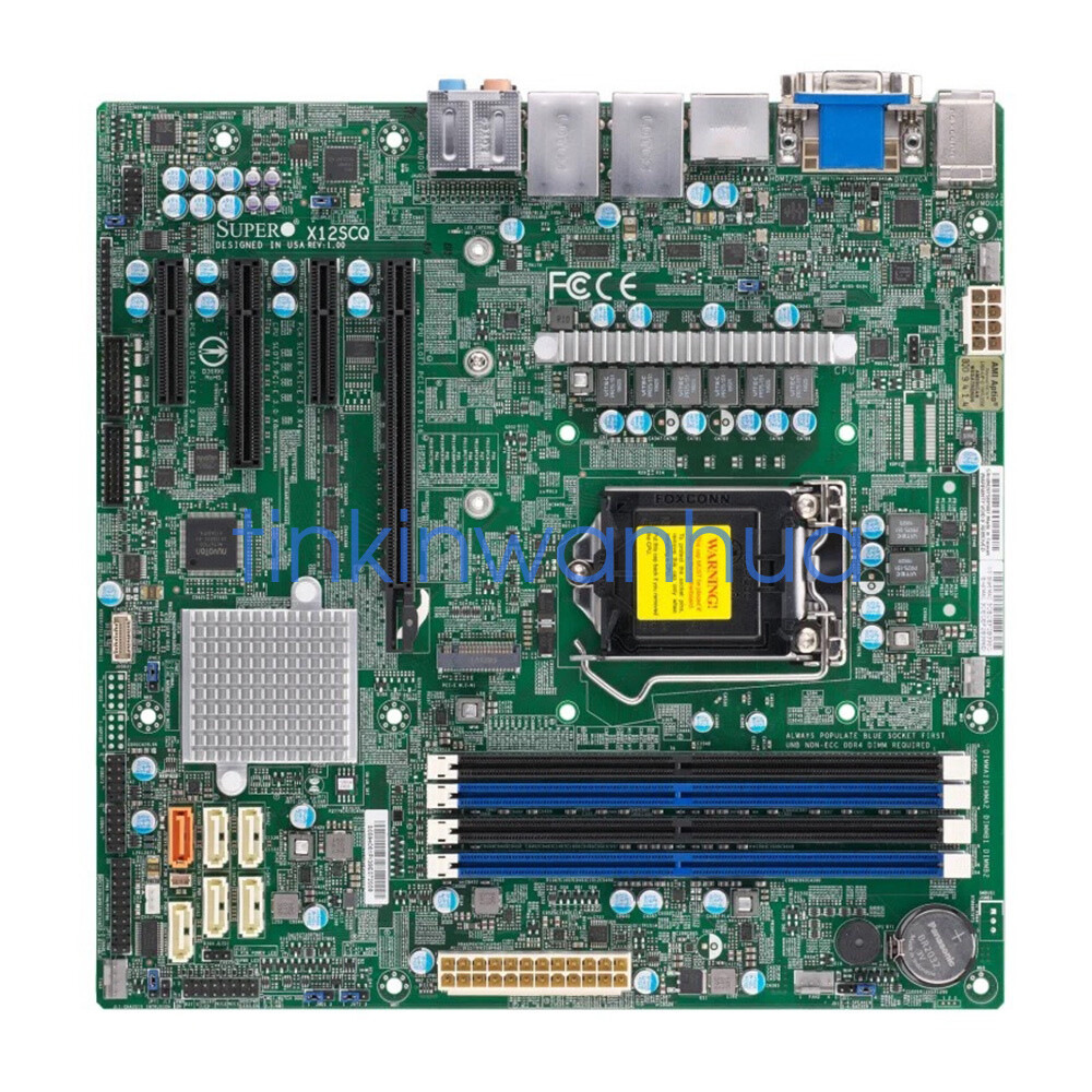 For Supermicro X12SCQ Single Socket LGA-1200 DDR4 Micro-ATX Motherboard