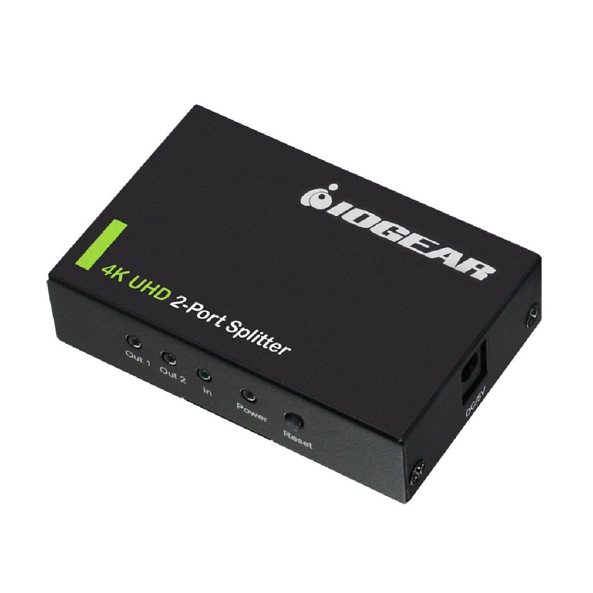IOGEAR GHSP8422 4K 2-Port HDMI Splitter, Black