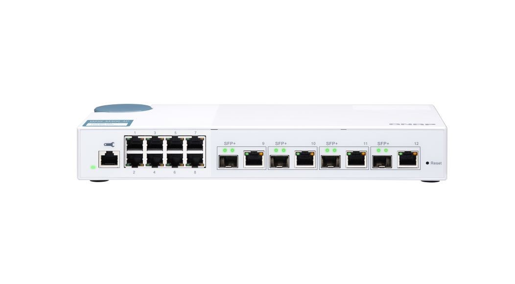 QNAP QSW-M408-4C Entry-level 10GbE Layer 2 Web 12 ports Managed Switch for SMB
