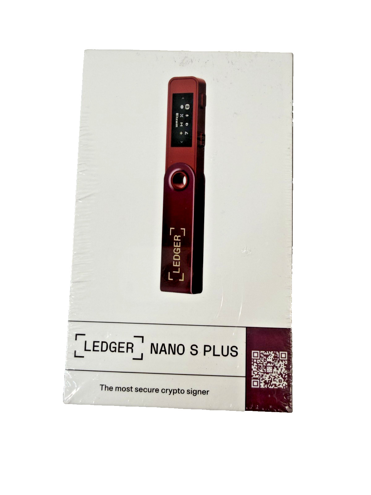Ledger Nano S Plus Crypto Hardware Wallet BTC ETH NFT Cold Storage RED SEALED
