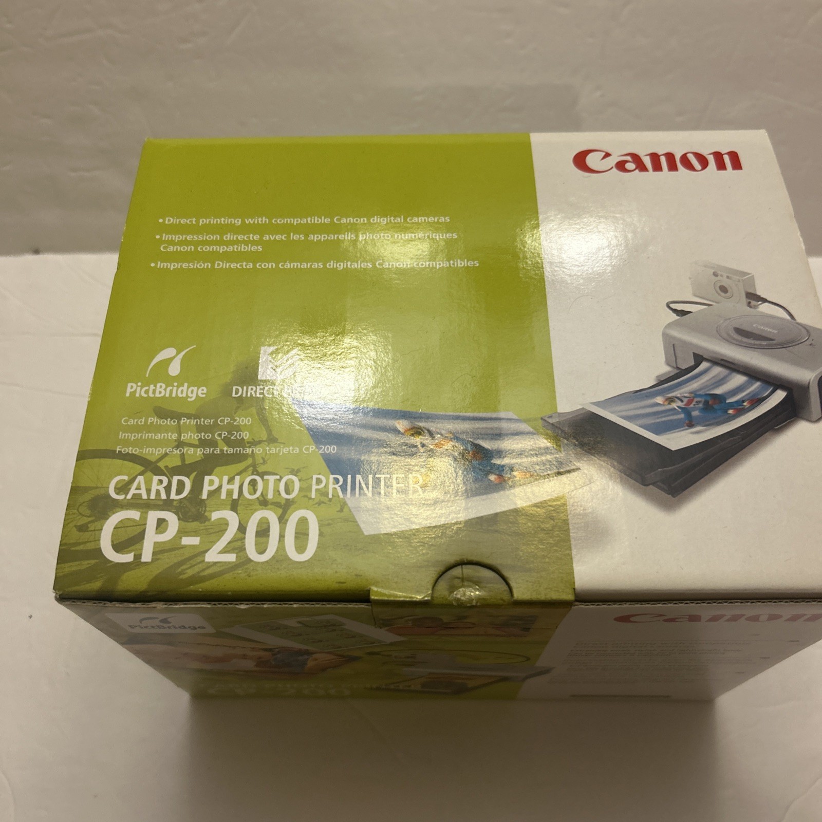 Canon CP-200 Card Photo Printer New In Open Box Never Used Sealed Ink