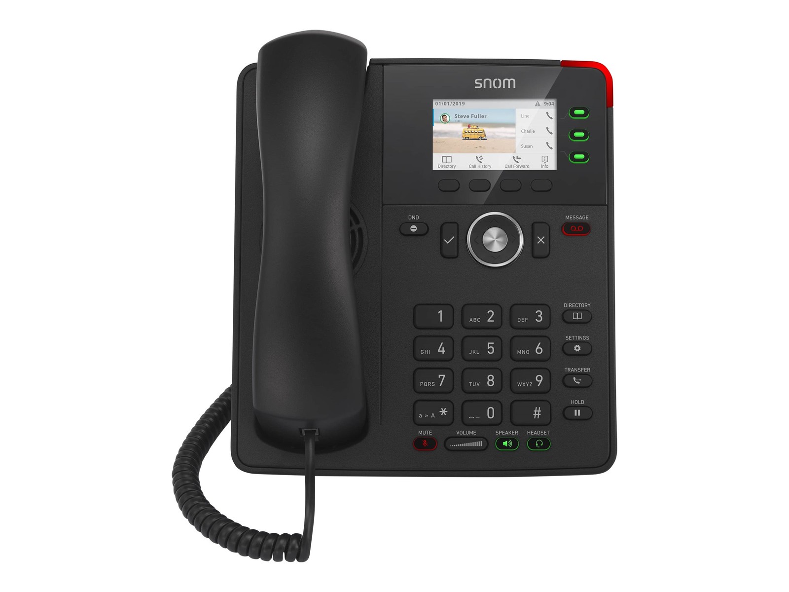 Snom Telefon D717 Voice over IP Voip Phone Phone List 00004397