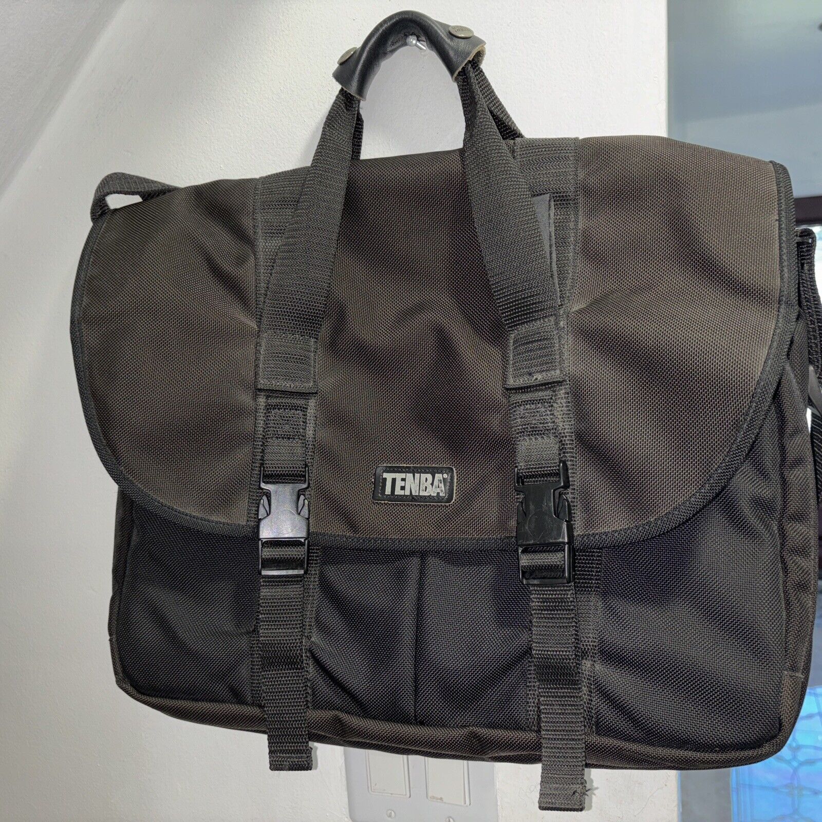 Tenba Black Expandable Messenger Bag--Padded Computer Laptop Travel