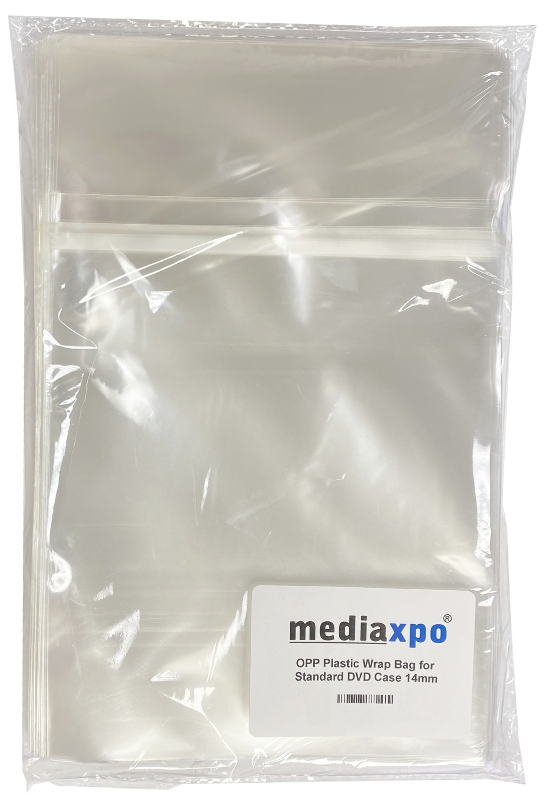 OPP Plastic Wrap Bag for Standard DVD Case 14mm Lot