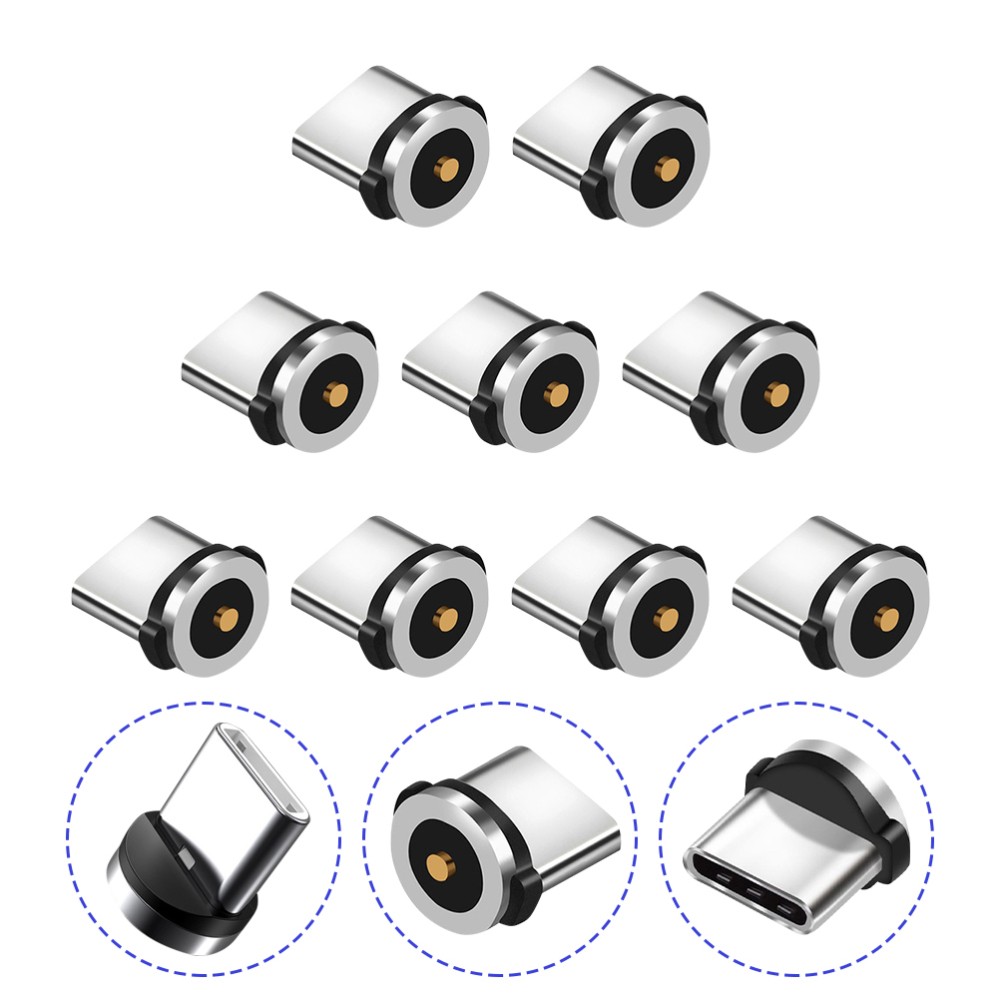 9pcs USB c magnetic adapter Magnetic Charging Plug Magnetic Phone Cable Adapter