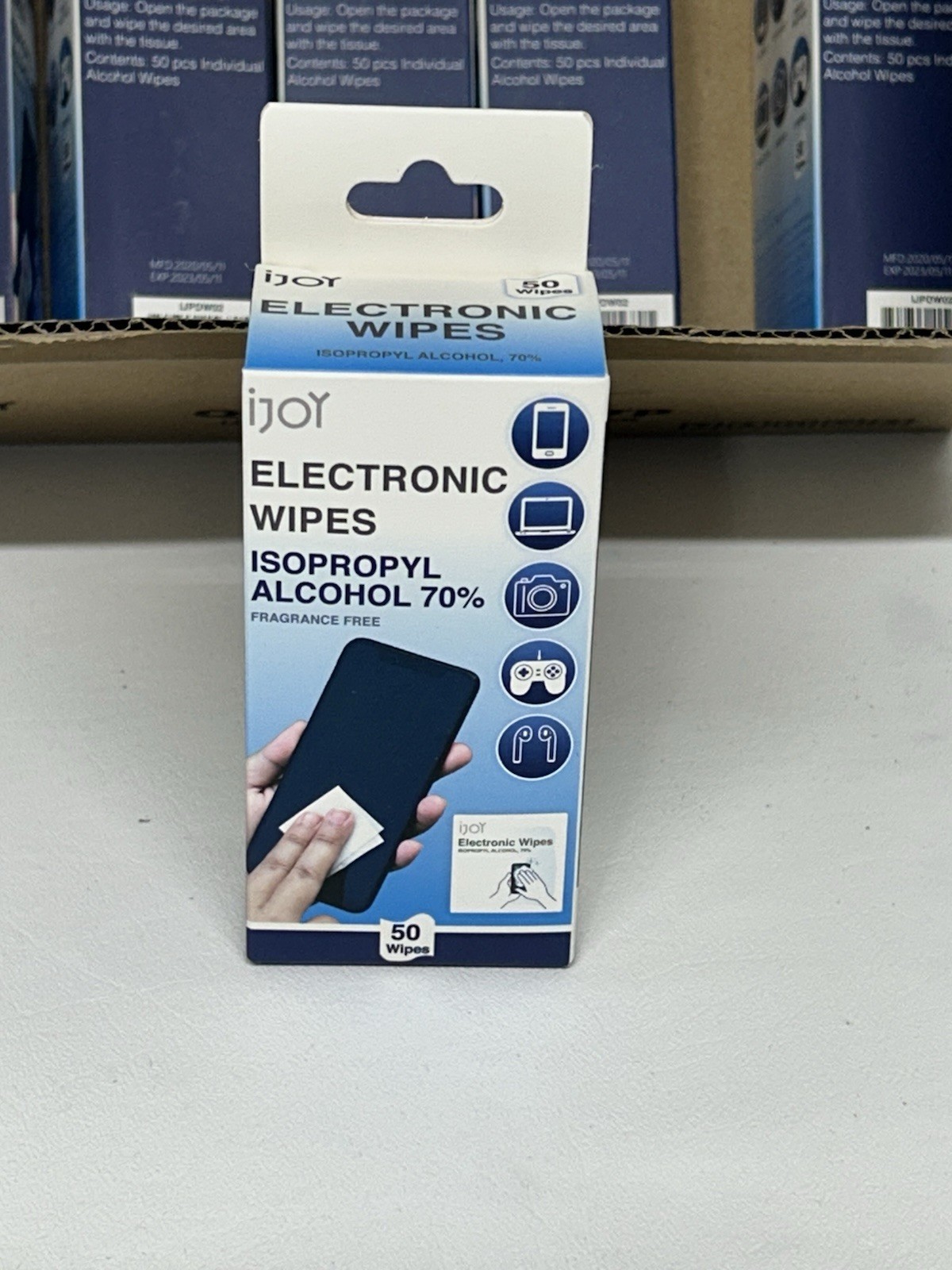 IJOY Electronic Cleaning Wipes - 10 Packs (50 wipes per pack) exp 05/11/2023