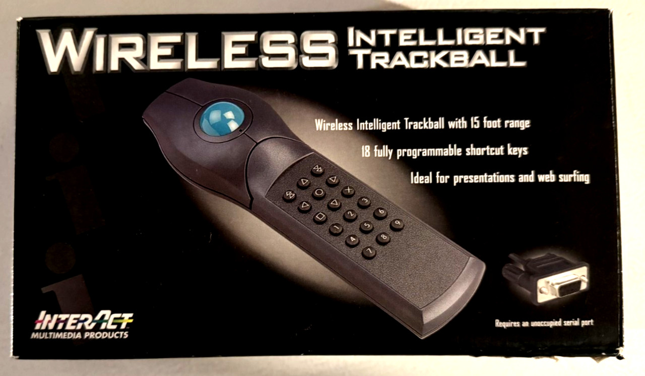 Vintage Wireless Intelligent Trackball Programmable Remote InterAct SV-2020