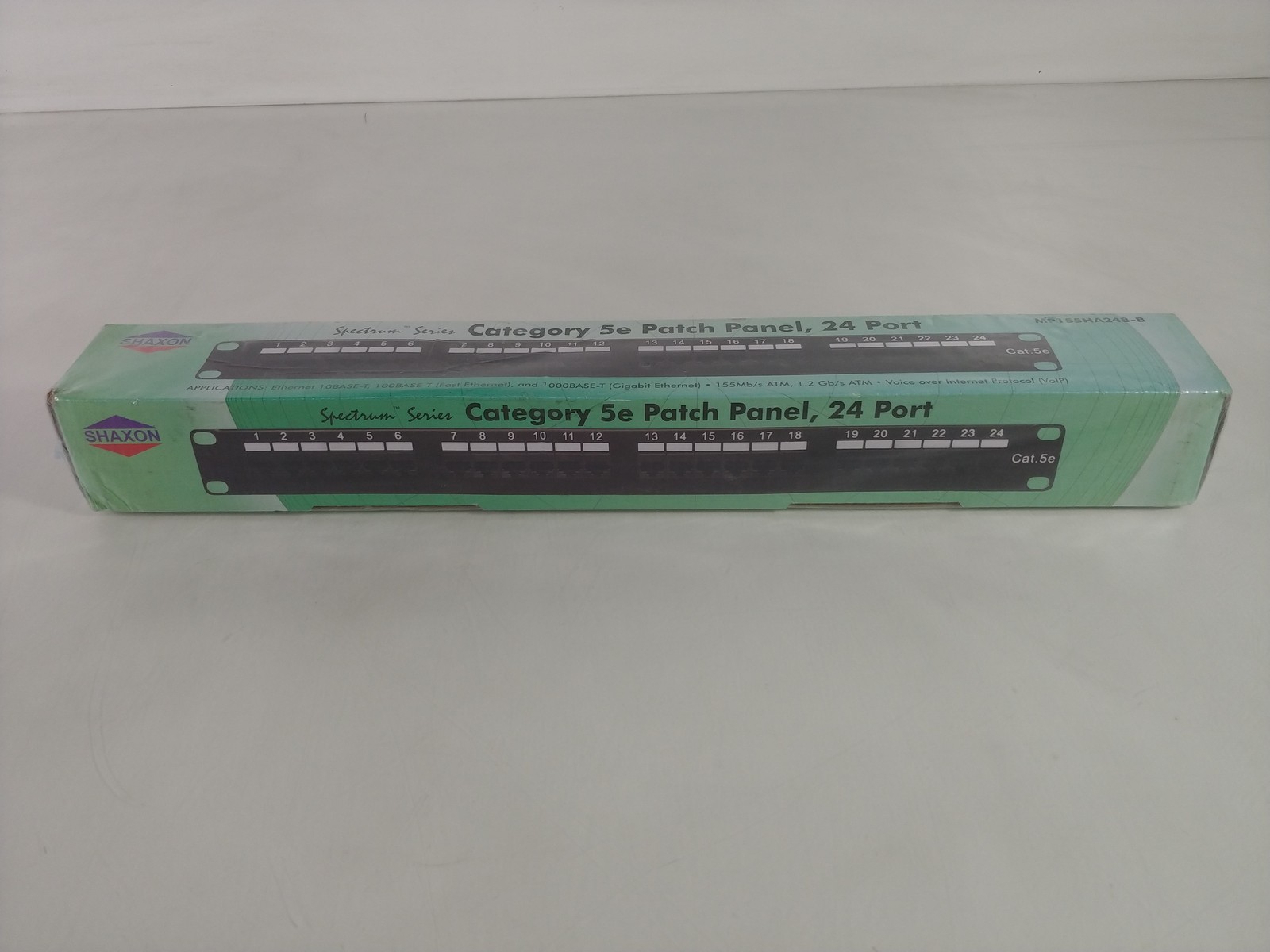 New Shaxon MP155HA248-B Spectrum Series Cat 5e Patch Panel 24-Port