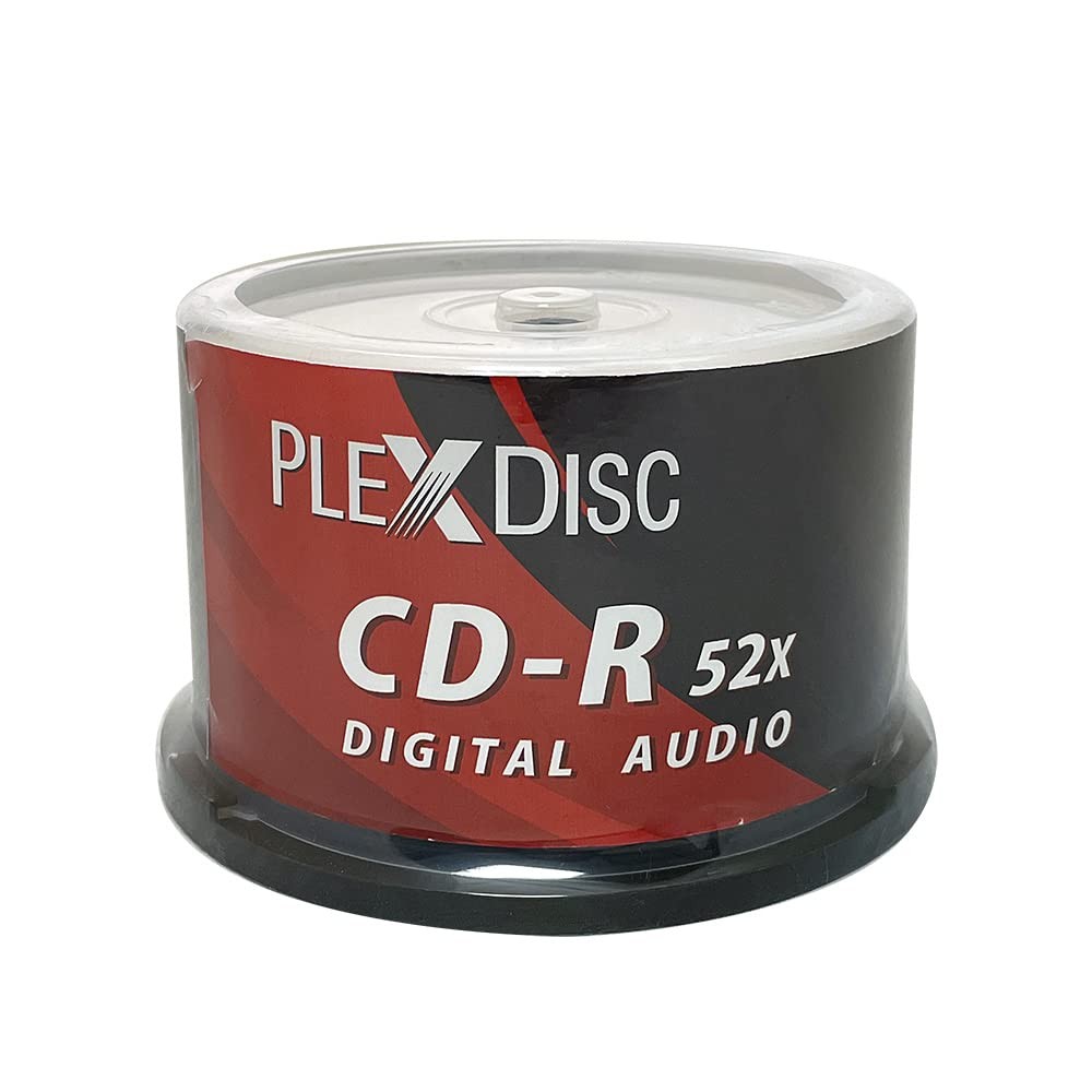 PlexDisc TY Series Blue CD-R 52X 700MB Music Digital Audio White Inkjet Hub P...