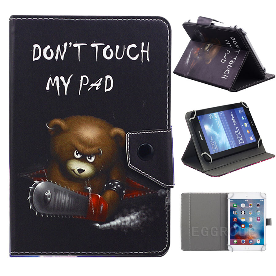 For Barnes & Noble NOOK HD+ 7" 9" Tablet Universal Adjustable Leather Case Cover