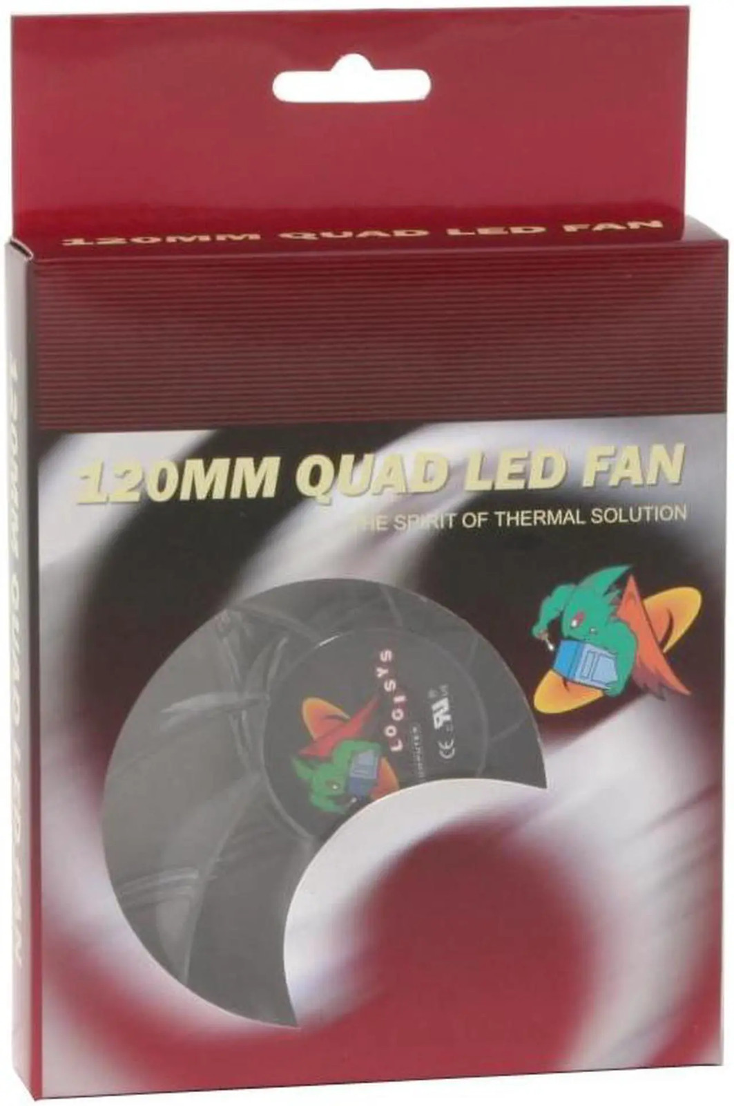 Logisys Premium Quad Green LED 120mm Case Fan CF120GN 6926969902527