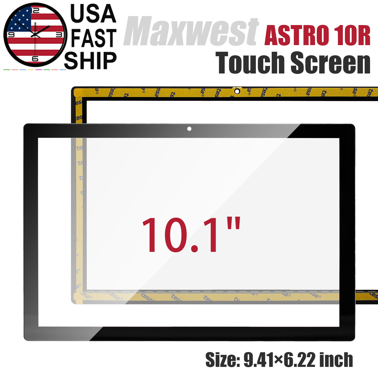 NEW Digitizer Touch Screen Glass For Maxwest ASTRO 10R MX-A10R1WW 10.1" Tablet