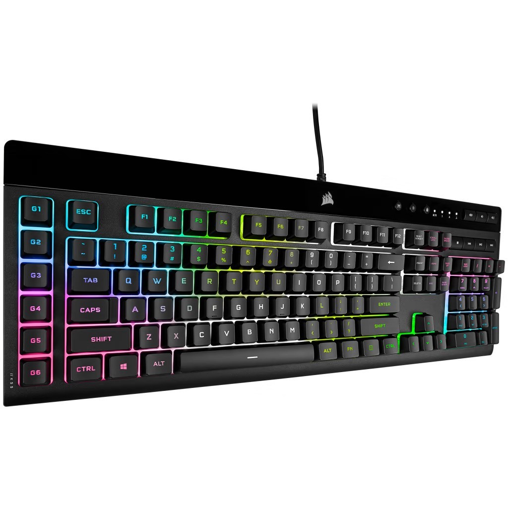 Corsair K55 RGB PRO XT RGB Backlighting - Six Macro Keys with Elgato Stream D...