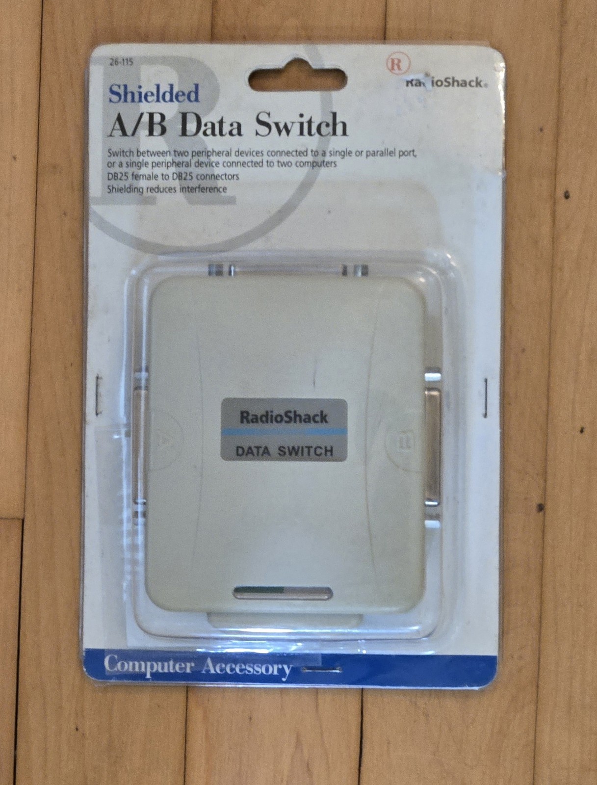 Radio Shack Shielded A/B Data Switch 26-115 NOS