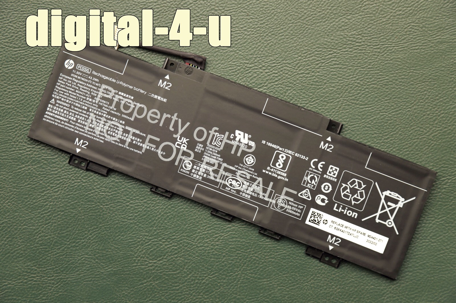 New Original PC03XL Battery for HP Pavilion x360 14 15 M24648-005 HSTNN-OB1W