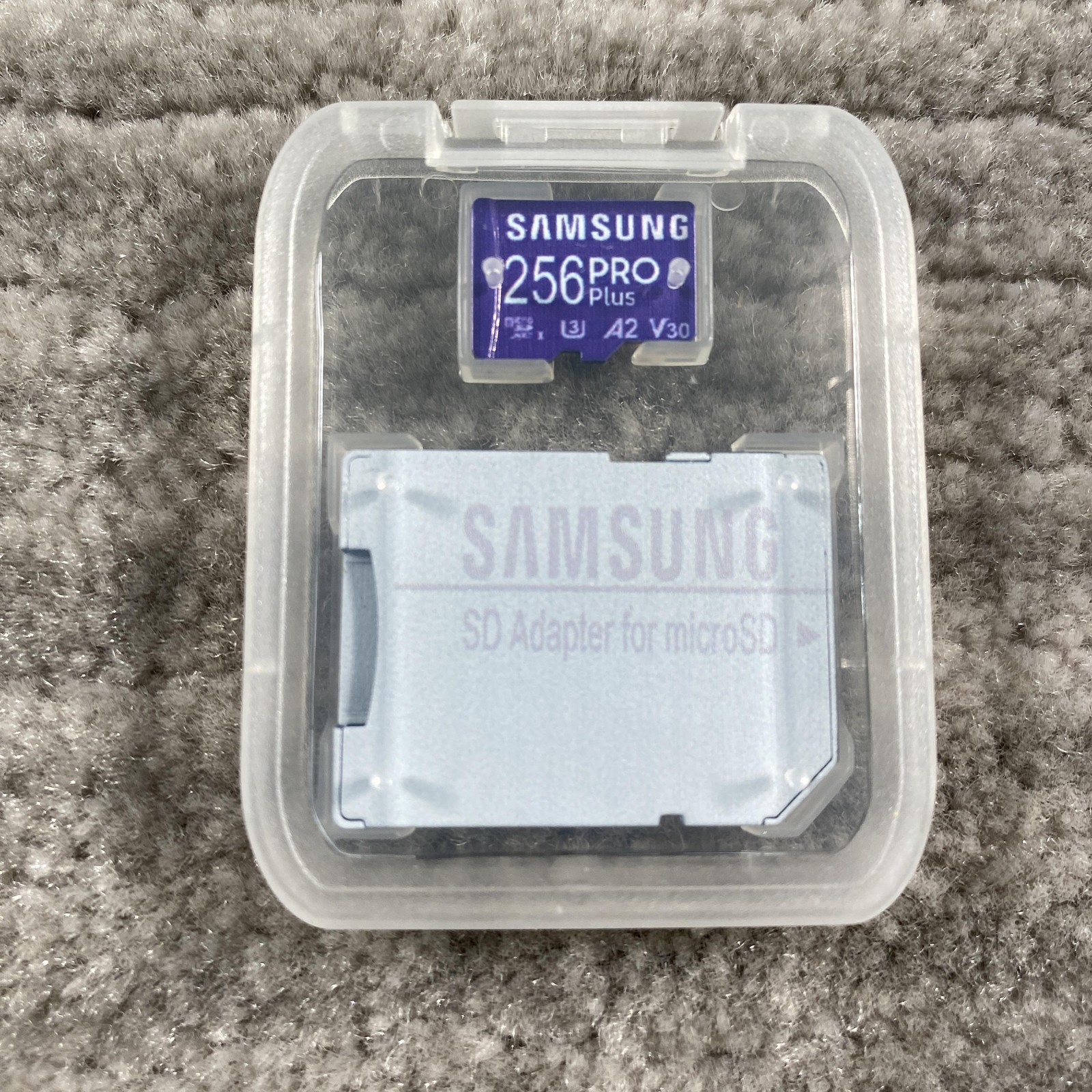 Samsung 256GB PRO Plus MicroSDXC U3 A2 V30 Memory Card With Adapter Taiwan