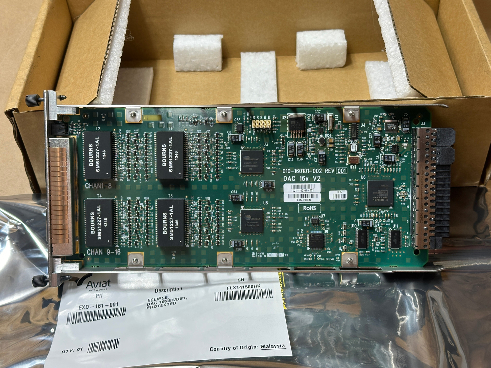 Aviat Eclipse DAC 16XE1/DS1 Protected Microwave Digital Access Card