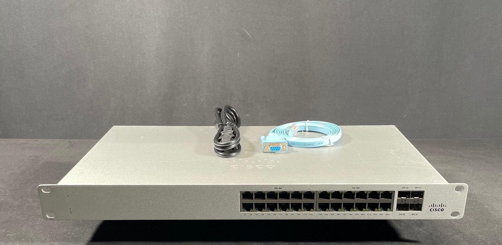 Cisco Meraki MS120-24P-HW 24 Port PoE Cloud Managed Switch/ Unclaimed-Fast Ship