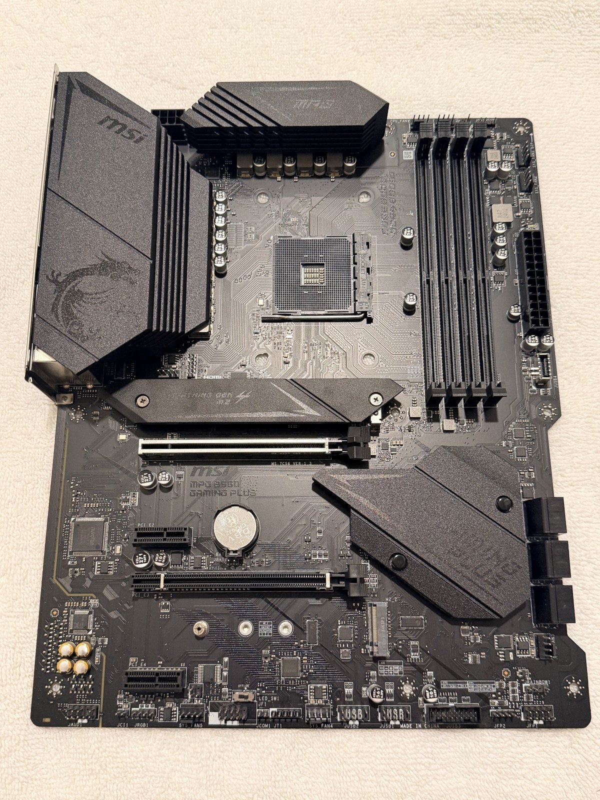 MSI MPG B550 Gaming Plus Desktop Motherboard - Black