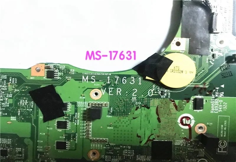 Suitable For MSI GT70 Laptop Motherboard MS-1763 MS-17631 REV ：2.0 100% tested