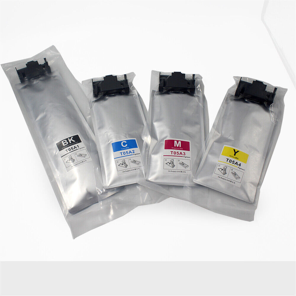 4pc Compatible Ink Bag with Pigment Ink for Epson Pro WF-C879R C878R Printer