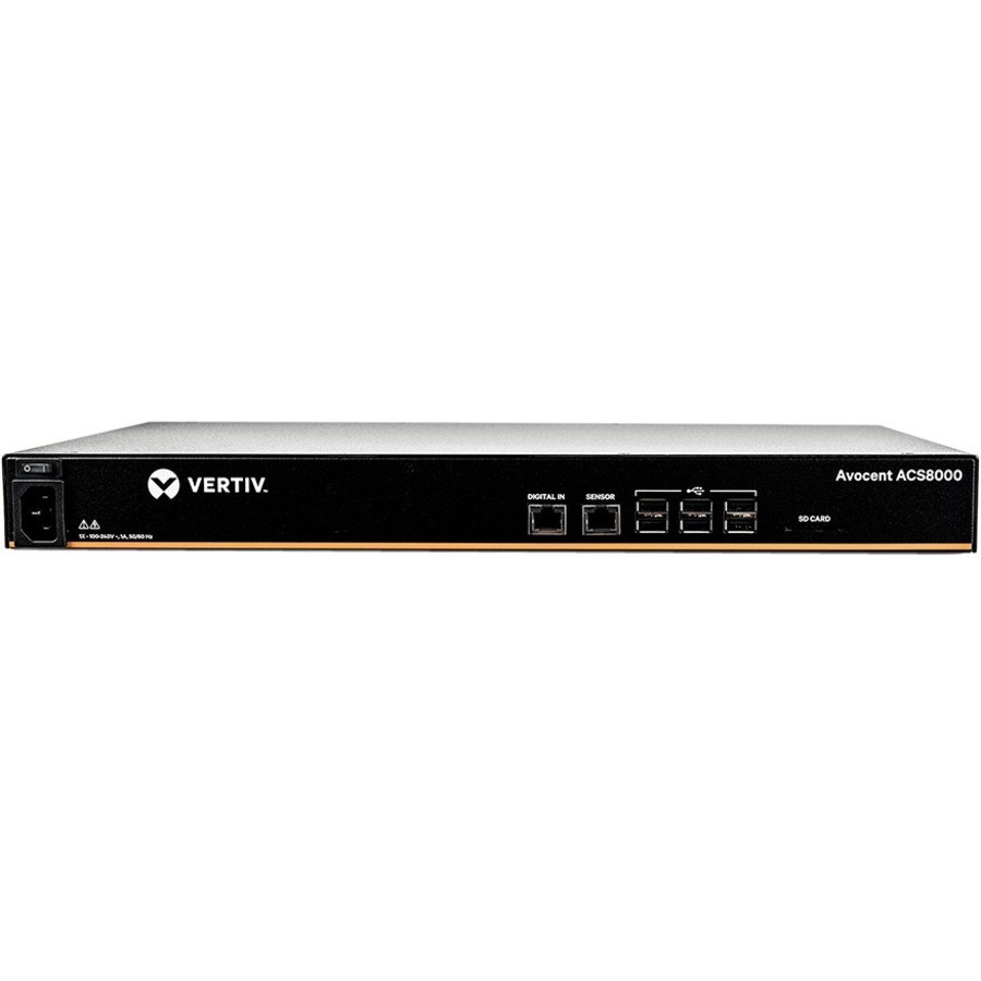 Vertiv Avocent 48-Port ACS8000 Console System with single AC Power Supply,
