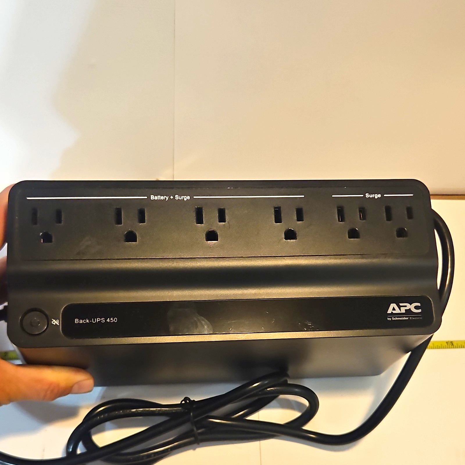 APC Back-UPS 450 BN450M 450VA 255W 6-Outlet UPS Surge Protector Black