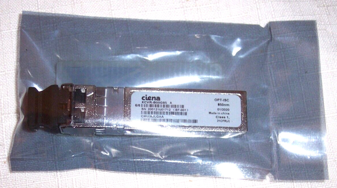 NEW SEALED PACKAGE Ciena XCVR-B00G85 A 850 NM transceiver
