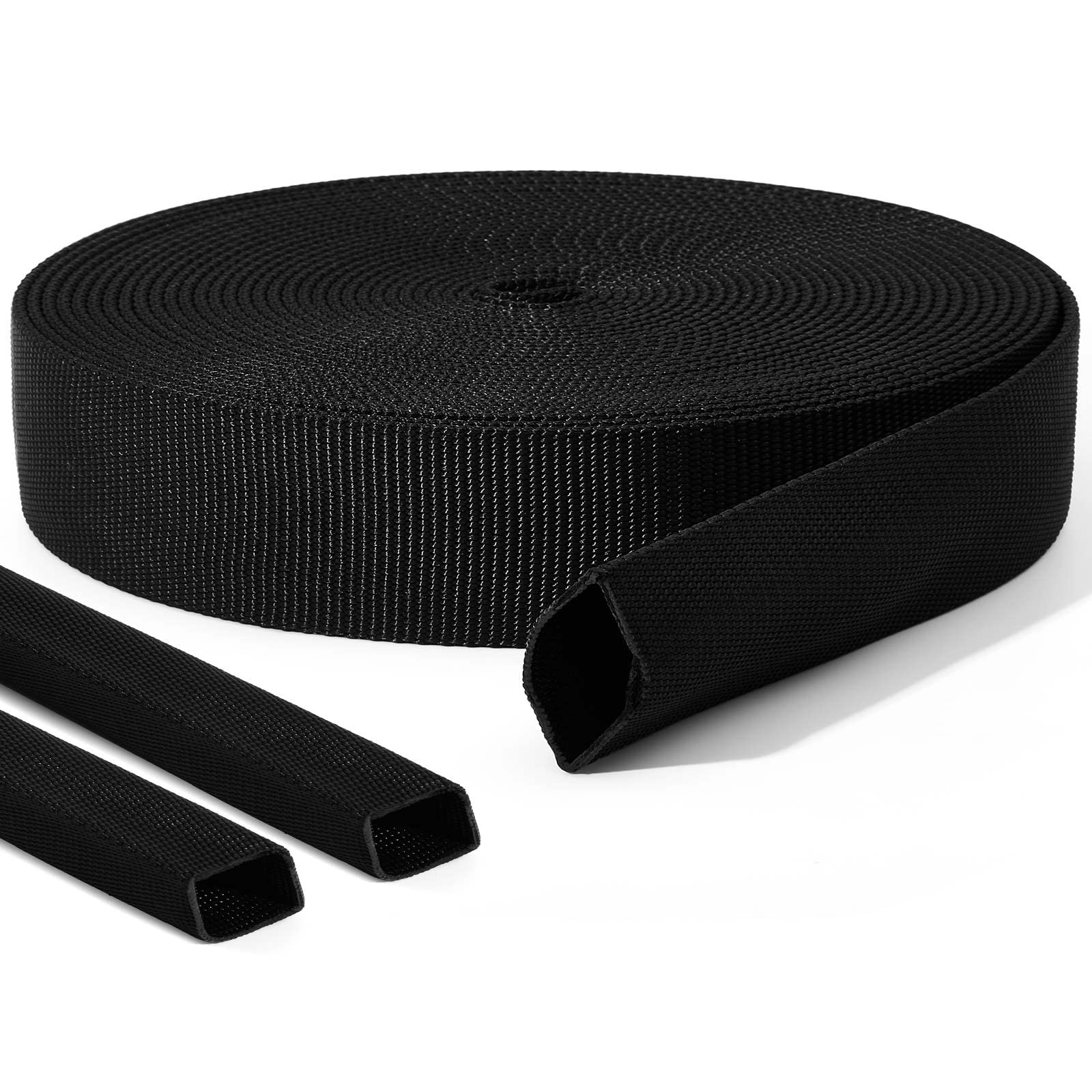 Hanaive 26 Ft Nylon Hydraulic Hose Protector Sleeve Cover,1 Inch Id