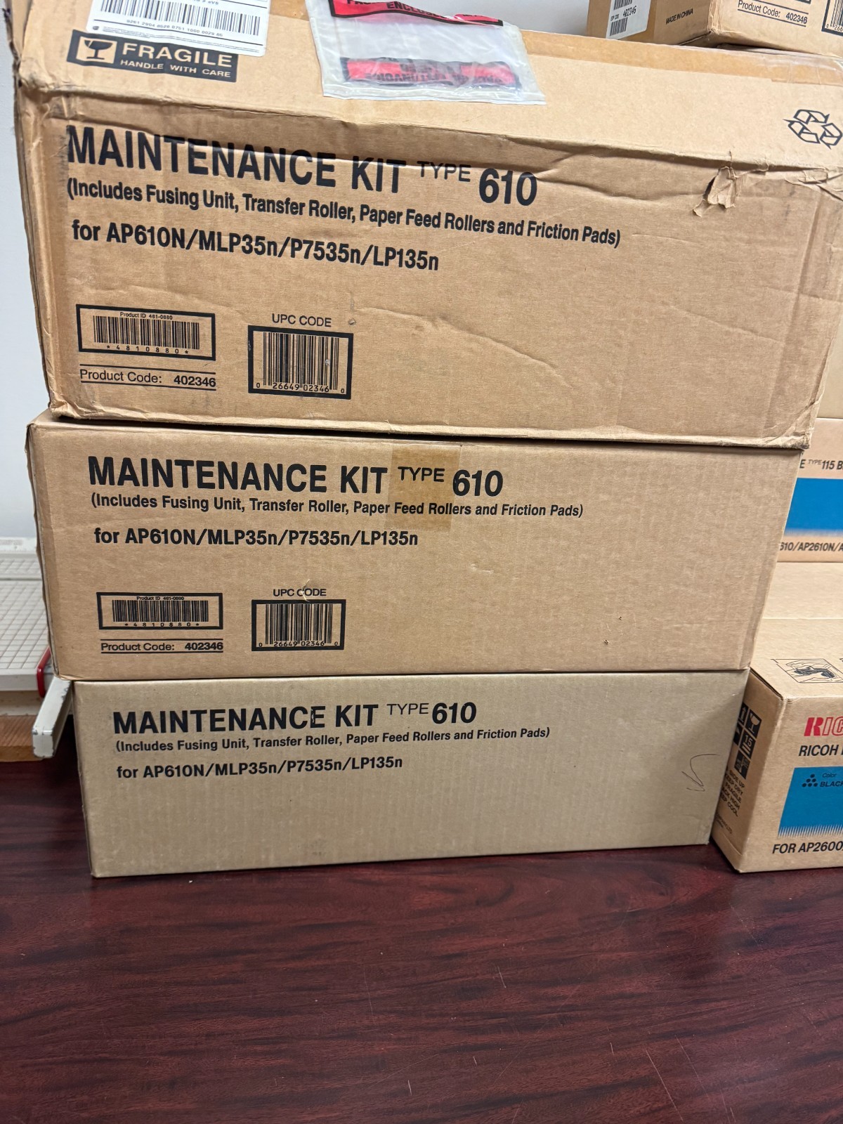 Genuine Ricoh Savin Lanier Type610 Maintenance Kit 406713, 402346