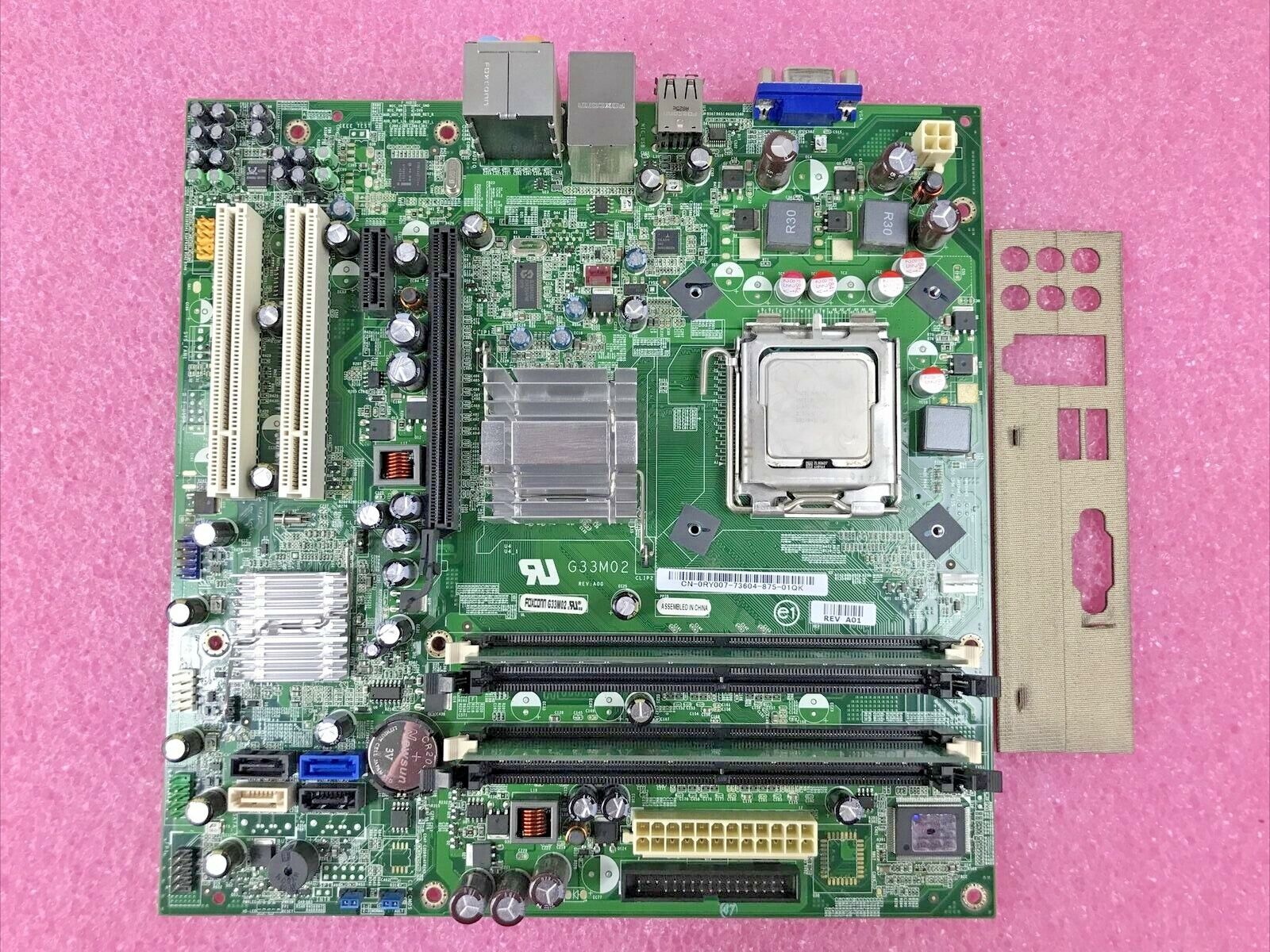 Dell 0RY007 Motherboard Intel Core 2 Duo E7200 2.53GHz 2GB RAM with I/O Shield